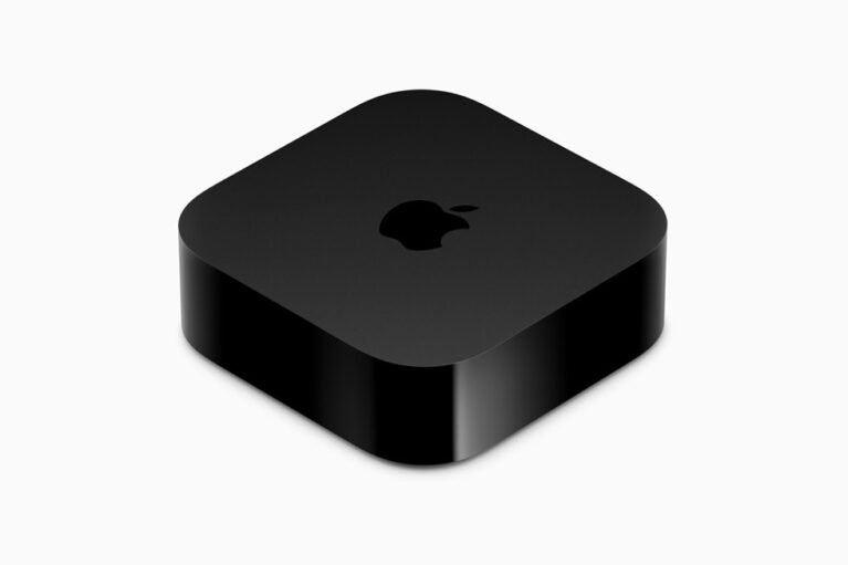 Third-generation Apple TV 4K viewed from above
