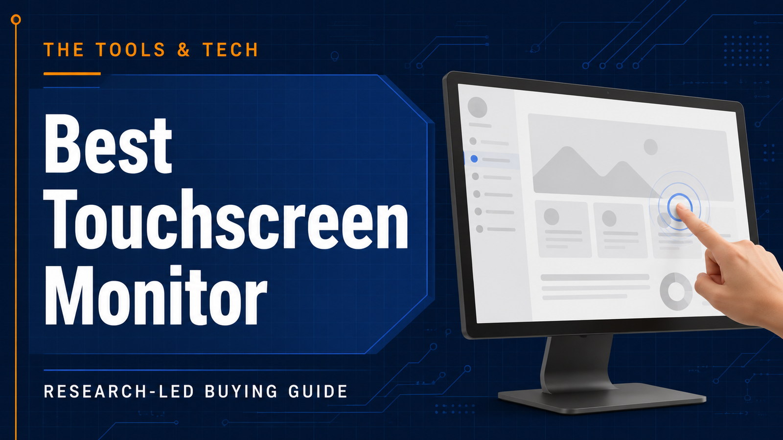 Editorial illustration for Best Touchscreen Monitor
