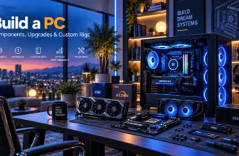 PC components and hardware for a custom PC build