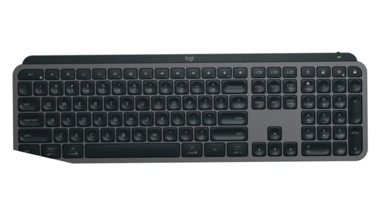 Logitech MX Keys S full-size wireless keyboard in graphite