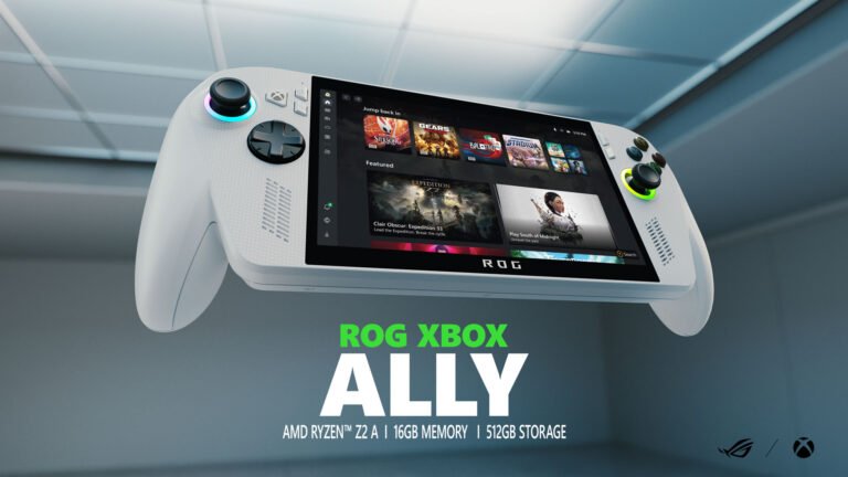 ROG Xbox Ally 2025 handheld gaming PC in white