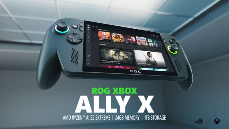 ROG Xbox Ally X 2025 handheld gaming PC in black