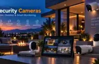 Security cameras for a home or small-business network