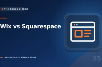 Editorial illustration for Wix vs Squarespace