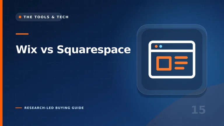 Editorial illustration for Wix vs Squarespace