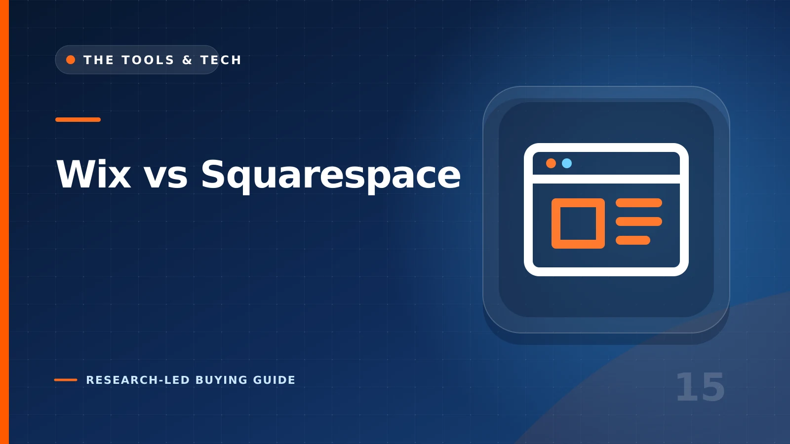 Editorial illustration for Wix vs Squarespace