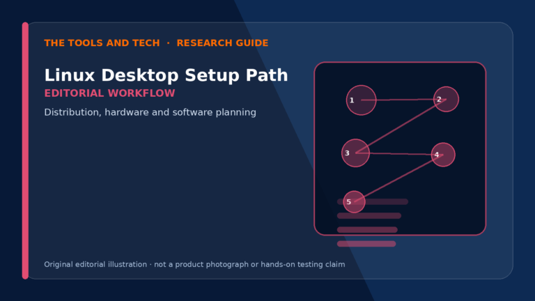 Linux Desktop Setup Path editorial guide illustration