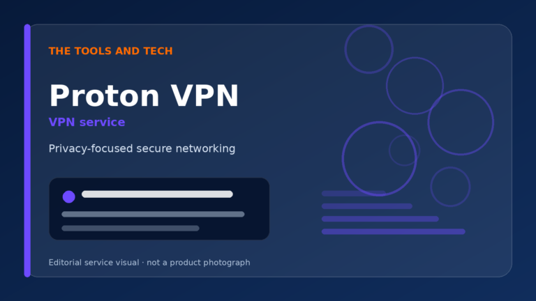 Editorial visual for Proton VPN, VPN service