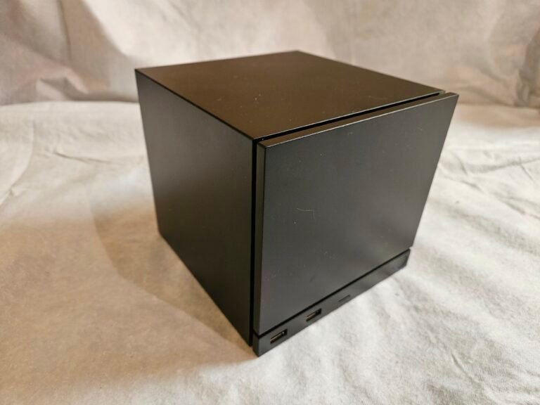 Valve Steam Machine (2026) photographed from the front